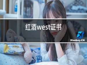 红酒west证书