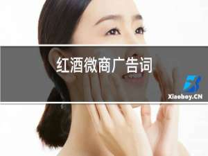 红酒微商广告词