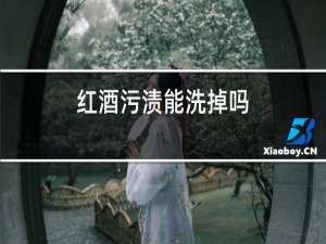 红酒污渍能洗掉吗