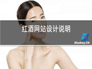 红酒网站设计说明