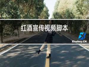 红酒宣传视频脚本