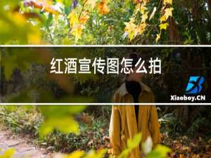 红酒宣传图怎么拍