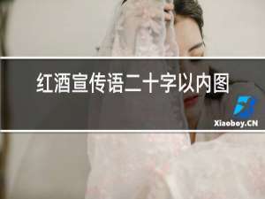 红酒宣传语二十字以内图画