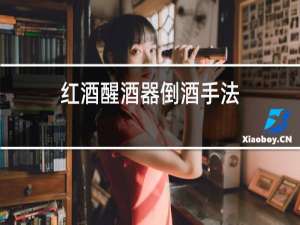红酒醒酒器倒酒手法