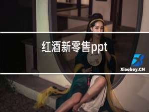 红酒新零售ppt
