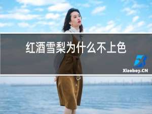 红酒雪梨为什么不上色