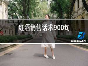 红酒销售话术900句