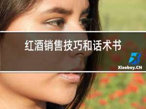红酒销售技巧和话术书