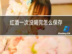 红酒一次没喝完怎么保存