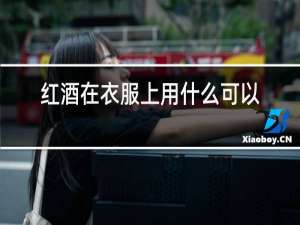 红酒在衣服上用什么可以洗掉