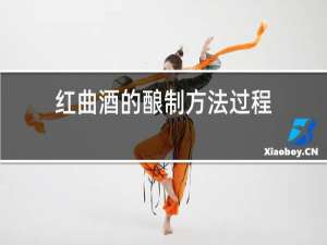 红曲酒的酿制方法过程