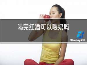 喝完红酒可以喂奶吗