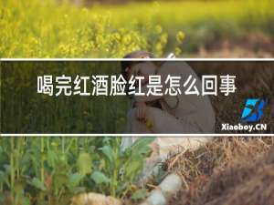 喝完红酒脸红是怎么回事