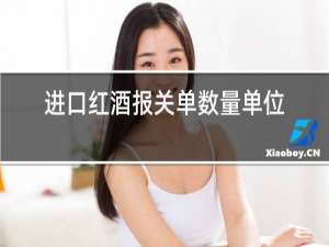进口红酒报关单数量单位信息