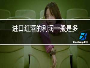 进口红酒的利润一般是多少钱