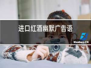 进口红酒幽默广告语