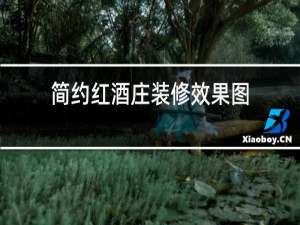 简约红酒庄装修效果图