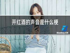开红酒的声音是什么梗