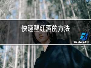 快速醒红酒的方法