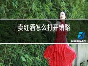 卖红酒怎么打开销路