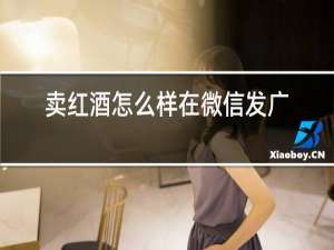 卖红酒怎么样在微信发广告