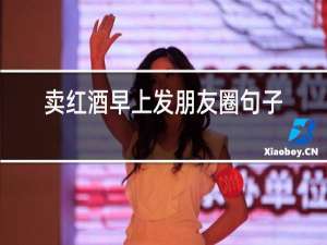 卖红酒早上发朋友圈句子