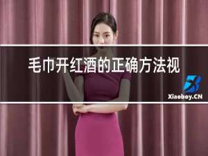 毛巾开红酒的正确方法视频