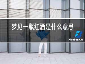 梦见一瓶红酒是什么意思