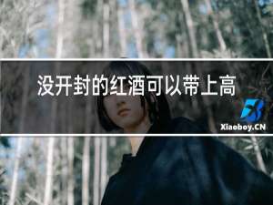 没开封的红酒可以带上高铁吗