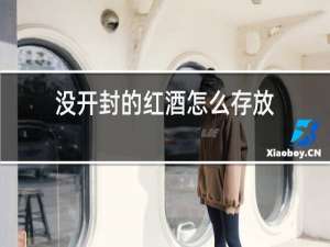 没开封的红酒怎么存放