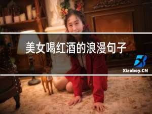 美女喝红酒的浪漫句子