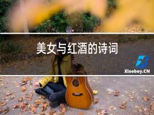 美女与红酒的诗词