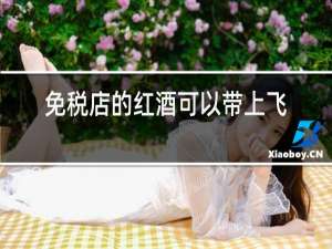 免税店的红酒可以带上飞机吗