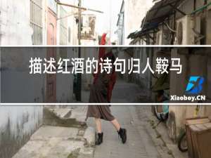 描述红酒的诗句归人鞍马不须忙,为我更釂葡萄酒解释