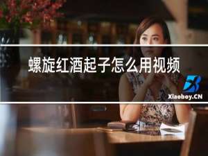 螺旋红酒起子怎么用视频