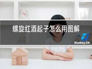 螺旋红酒起子怎么用图解