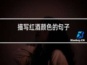 描写红酒颜色的句子