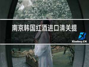 南京韩国红酒进口清关提供资料