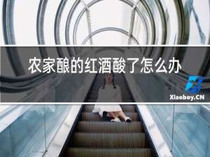 农家酿的红酒酸了怎么办