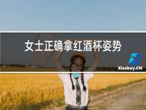 女士正确拿红酒杯姿势