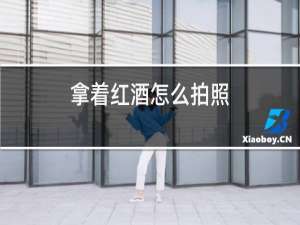 拿着红酒怎么拍照