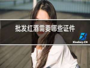 批发红酒需要哪些证件