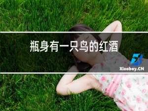 瓶身有一只鸟的红酒