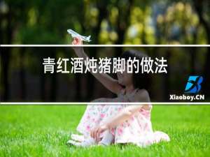 青红酒炖猪脚的做法