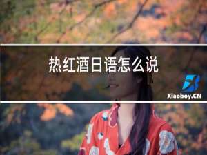 热红酒日语怎么说