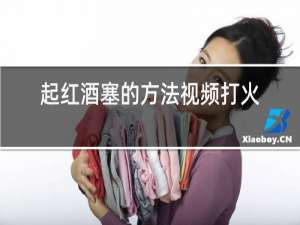 起红酒塞的方法视频打火机