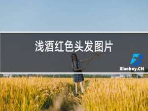 染酒红色头发图片