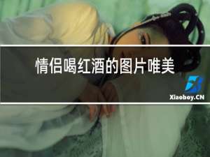 情侣喝红酒的图片唯美