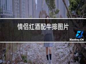 情侣红酒配牛排图片