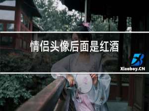 情侣头像后面是红酒